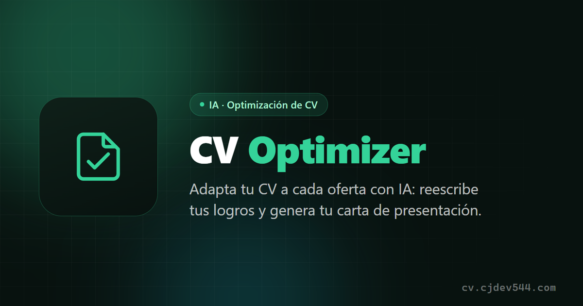 Vista previa de CV Optimizer