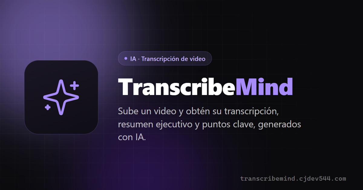 Vista previa de TranscribeMind
